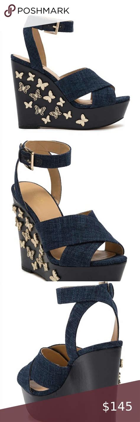 NIB MICHAEL MICHAEL KORS LACEY WEDGE BUTTERFLY 